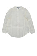 Boys' Button-Down Oxford Shirt White Cotton