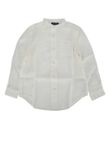 Boys' Button-Down Oxford Shirt White Cotton