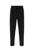 Men's Work Trousers Black Polyester Cotton