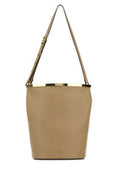 Women's Secchiello Bucket Bag Beige Leather