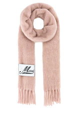 Men's Alpaca Blend Scarf Pink Nylon