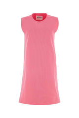 Women's Fluo Pink Polyester Dress