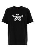 Women's Black Cotton T-Shirt Exterior