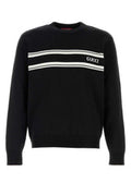 Men's Logo-Striped Wool Mix Sweater Black