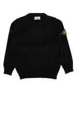 Boys' Logo-Embroidered Crew Neck Sweater Black