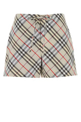 Women's Check Poplin Bermudas Multicolor Cotton