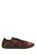 Unisex Sequin-Embellished Sneaker Brown Fabric