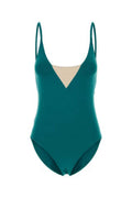 Women's Swimsuit Green Nylon Elastane Swimwear