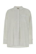 Women's S Maxmara Gerona Jacket White Blusatessuto Cotton