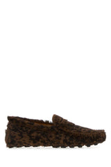 Women's Gommino Macro Loafer Brown Calfskinfur