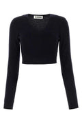 Women's Ribbed Wool Sweater Navy