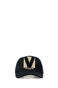 Women's Baseball Cap Black Cotton