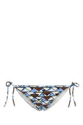 Women's Bagno Bikini Bottom Blue Nylon Elastane Swimwear