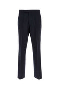 Men's Trousers Navy Virgin Wool Mohair