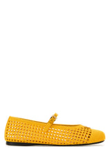 Women's Crochet Knit Flat Yellow