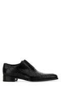 Men's Perforated Leather Oxford Black