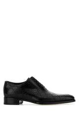 Men's Perforated Leather Oxford Black