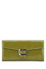 Women's Vivier Wallet Green Patent Leather