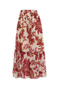 Women's Floral Printed Cotton Skirt Multicolor