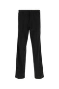 Men's Wool Gabardine Trousers Black