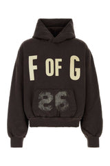 Men's Hoodie Brown Cotton T-shirts