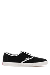 Men's Drill Sneaker Black Fabric