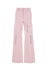 Women's Cotton Cargo Pants Pink