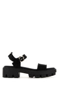 Women's Sandal Black Fabric