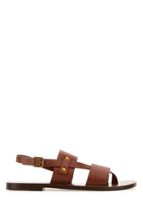 Women's Sandals Brown Leather