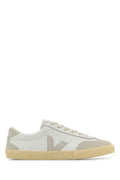Men's White Leather Volley O.t. Sneakers Whitenatural