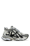 Women's Multicolor Runner Sneakers Greywhiteblack T Polyurethane Polyester