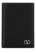 Men's Holder Card Case Black Calf Leather Cases