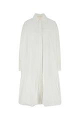 Women's Cotton Poplin Shirt Dress White
