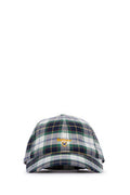 Boys' Tartan Cotton Baseball Cap Navy