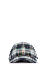 Boys' Tartan Cotton Baseball Cap Navy