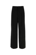 Men's Pants Black Viscose Wool