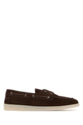 Men's Suede Boat Shoe Loafer Brown