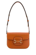 Women's Shoulder Bag Orange Calf Skin