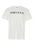 Men's White Cotton T-Shirt Whiteblack