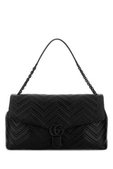 Women's Gg Marmont Shoulder Bag Black Leather