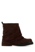 Women's Robin Ankle Boot Brown Leather Suede