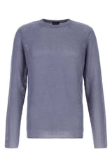 Men's Costa Sweater Purple Silk Cotton