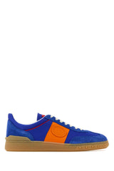 Men's Electric Blue Suede And Fabric Upvillage Sneakers Acidbluenewzafpumpkinpumcoralram