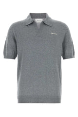 Men's Polo Gray Wool