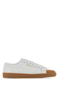 Women's White Leather Greenwich Sneakers Blanc Optique