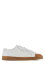 Women's White Leather Greenwich Sneakers Blanc Optique