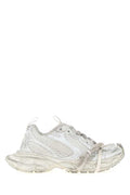 Women's White Mesh And Rubber 3xl Sneakers Full