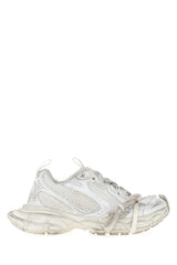 Women's White Mesh And Rubber 3xl Sneakers Full