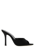 Women's Mule Black Fabric Sandal