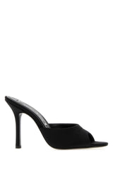 Women's Mule Black Fabric Sandal